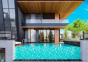 فيلات 4 + 2 مع مناظر خلابة في منطقة كارجيجاك 