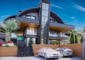 فيلات 4 + 2 مع مناظر خلابة في منطقة كارجيجاك 