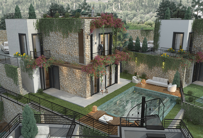 مشروع بوتيك لمفهوم عائلي محاط بالطبيعة.