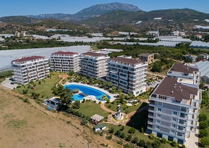 شقة 2+1 في حي دميرتاش في مجمع ببنية تحتية غنية 