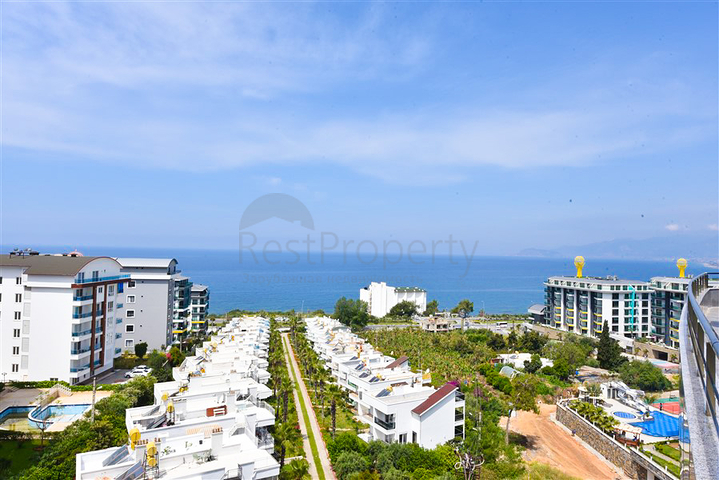 بنتهاوس 3+1 في منطقة كارجيجاك مع إمكانية الحصول على الجنسية التركية