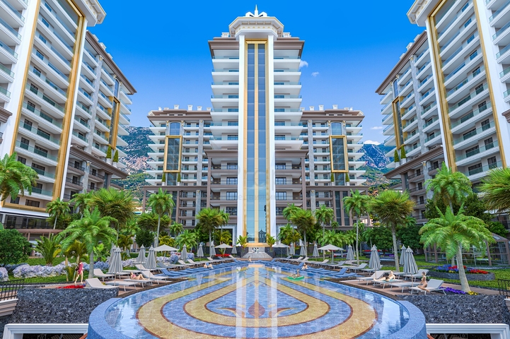 شقة 1+1 في مجمع من الدرجة الممتازة في منطقة محمودلار