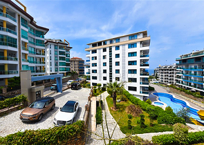 شقة 1+1 في مجمع مع بنية تحتية في منطقة كارجيجاك