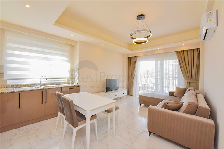 1 + 1 شقة للإيجار في منطقة أفسالار ، 1200 م. إلى البحر