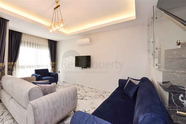 بنتهاوس مفروش 2+1 للإيجار طويل الأجل في منطقة أوبا