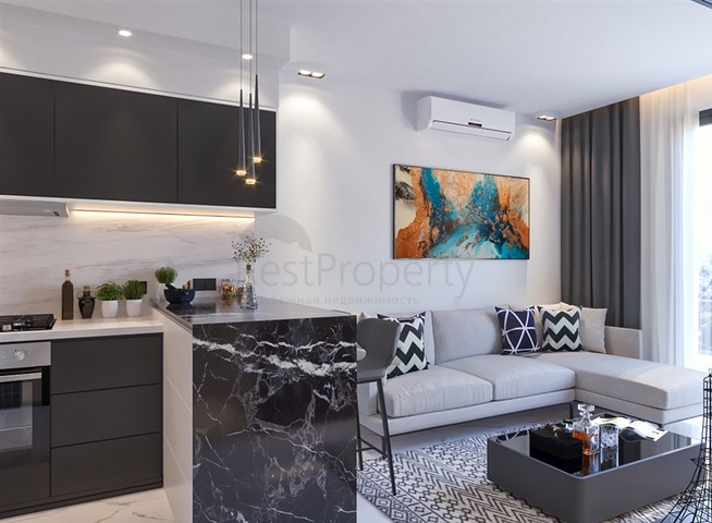 شقق 1+1 و 2 + 1 قيد الإنشاء في حي أفسالار