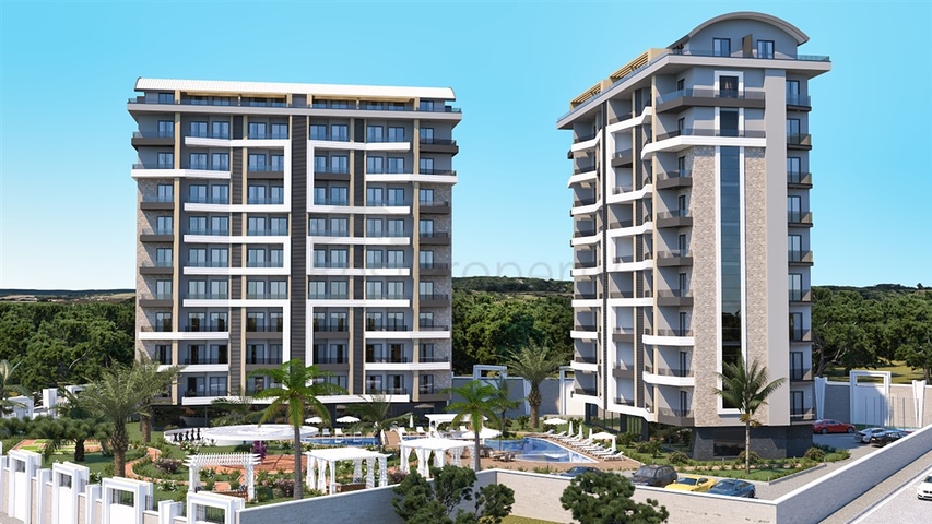 شقق 1+1 و 2 + 1 قيد الإنشاء في حي أفسالار