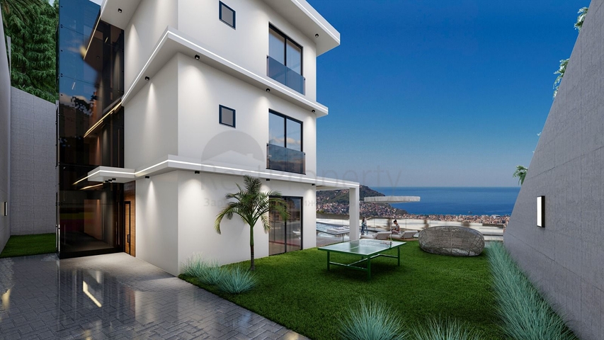 فيلا 4 + 1 للحصول على الجنسية في منطقة ألانيا تيبي المرموقة