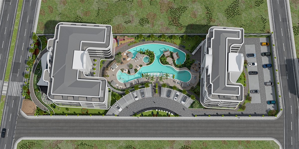 الفخامة والانسجام على الشاطئ. مشروع متميز على الساحل الأول