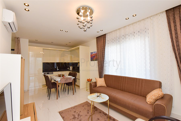 شقة 1+1 في قلب منطقة أوبا للإيجار