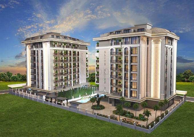 شقة 2 + 1 في وسط ألانيا