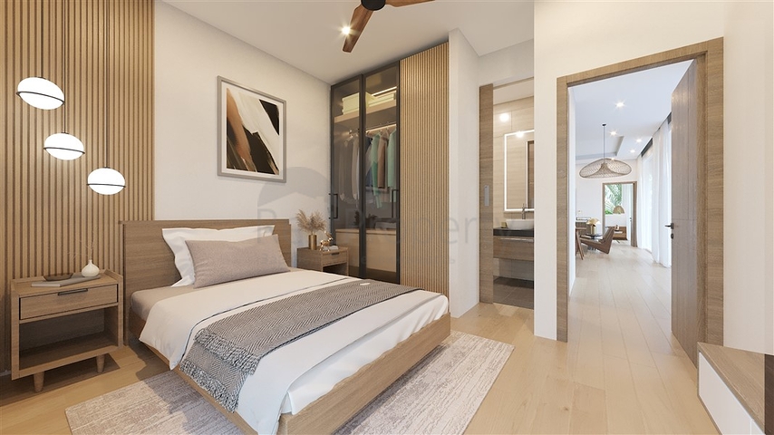 فيلات من ثلاث غرف نوم مع مسبح خاص على بعد 10 دقائق من البحر