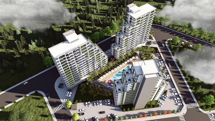 مشروع جذاب على بعد 600 متر من البحر في مرسين