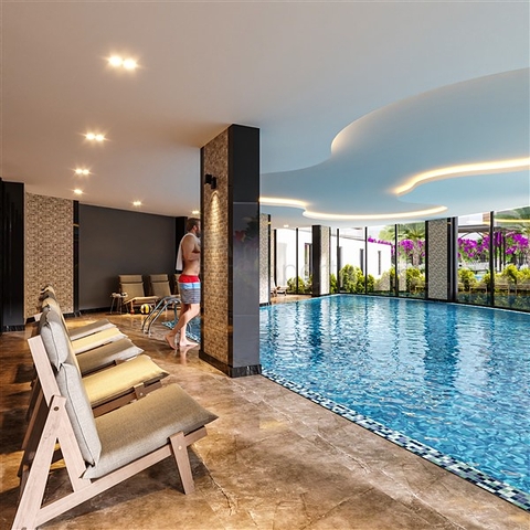 شقق قيد الإنشاء في إحدى مناطق منتجع مرسين