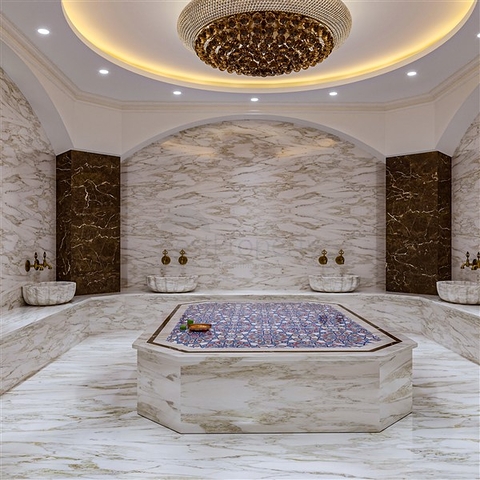 شقق قيد الإنشاء في إحدى مناطق منتجع مرسين