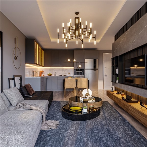 شقق قيد الإنشاء في إحدى مناطق منتجع مرسين