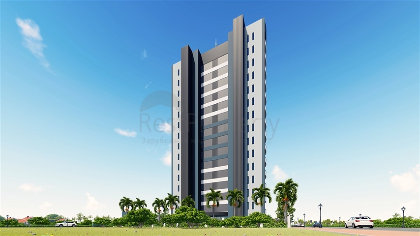 مجمع سكني مع الحد الأدنى من البنية التحتية في مرسين