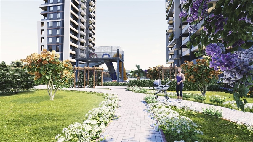 مشروع استثماري قيد الإنشاء في مرسين على بعد 500 متر من البحر