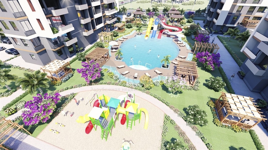 مشروع استثماري قيد الإنشاء في مرسين على بعد 500 متر من البحر