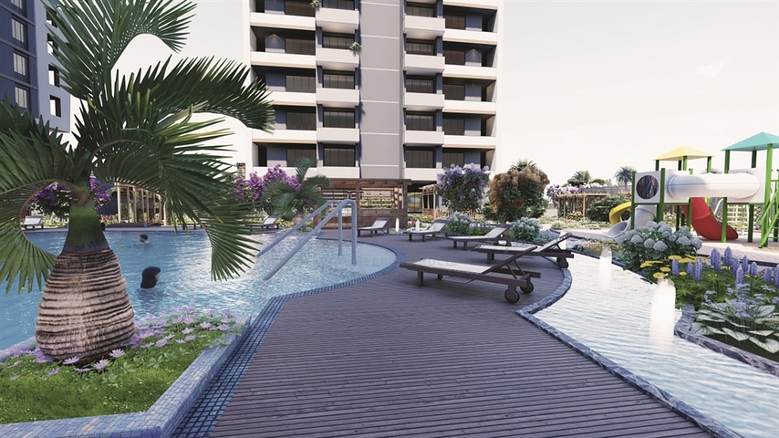 مشروع استثماري قيد الإنشاء في مرسين على بعد 500 متر من البحر