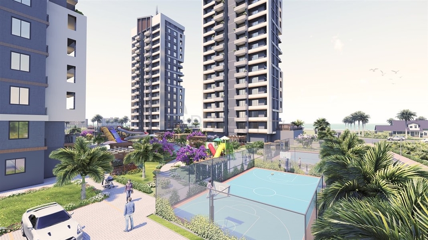 مشروع استثماري قيد الإنشاء في مرسين على بعد 500 متر من البحر