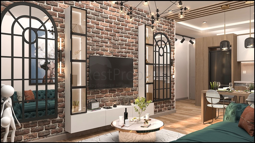 شقة في المنطقة الوسطى من مرسين مع إمكانية الإيجار