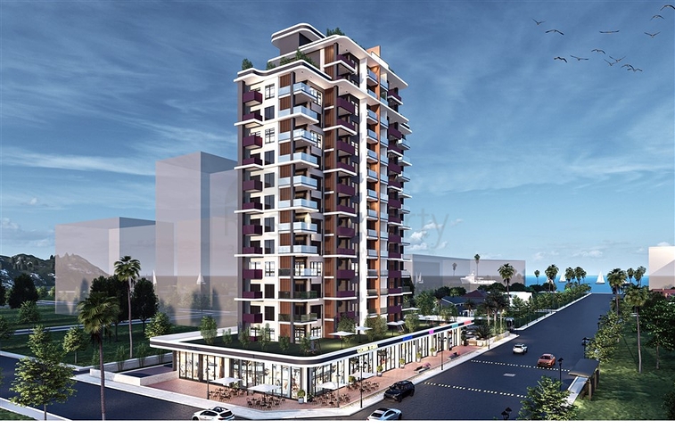 مجمع قيد الإنشاء في مرسين