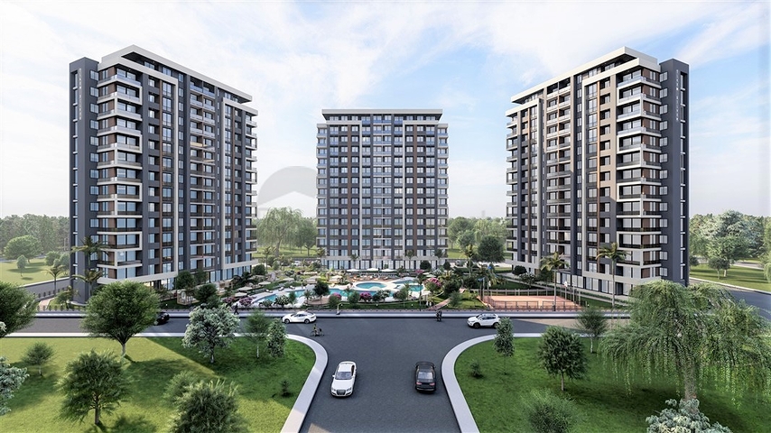 المجمع قيد الإنشاء في منطقة إردملي مرسين