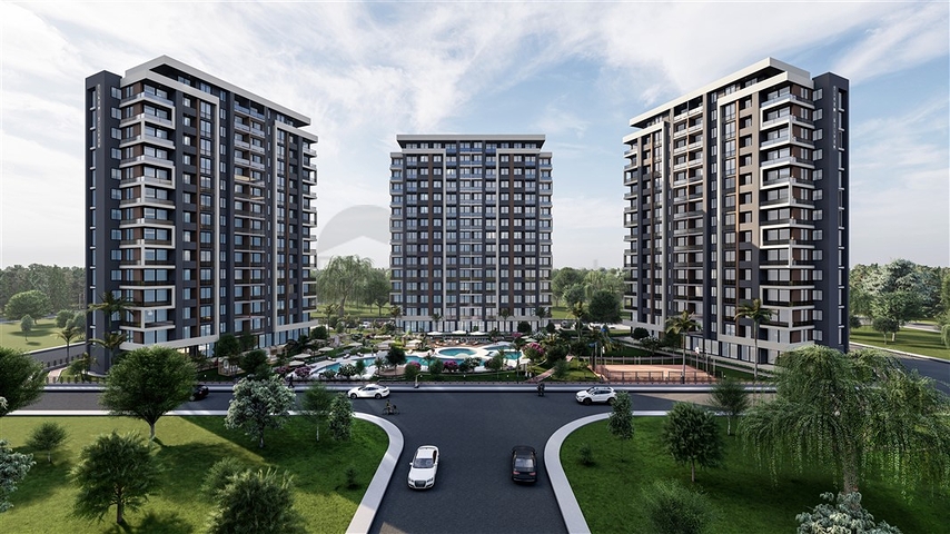 المجمع قيد الإنشاء في منطقة إردملي مرسين