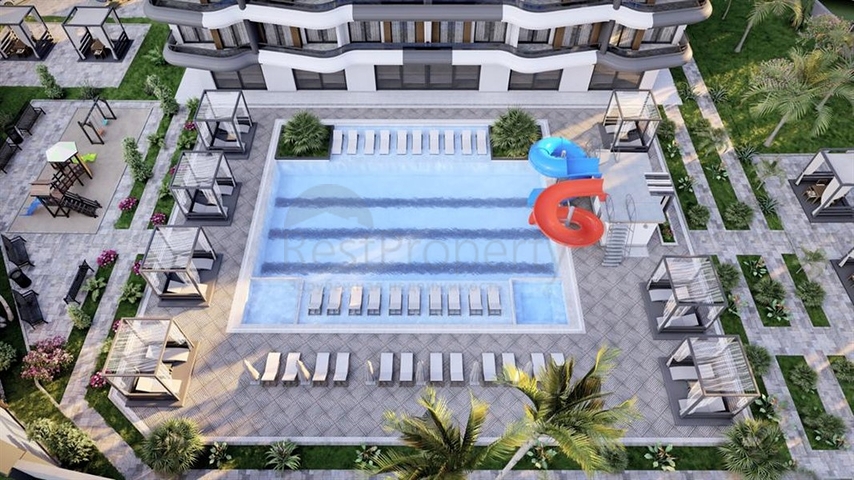 2 + 1 شقة في مجمع جديد مع البنية التحتية للفنادق