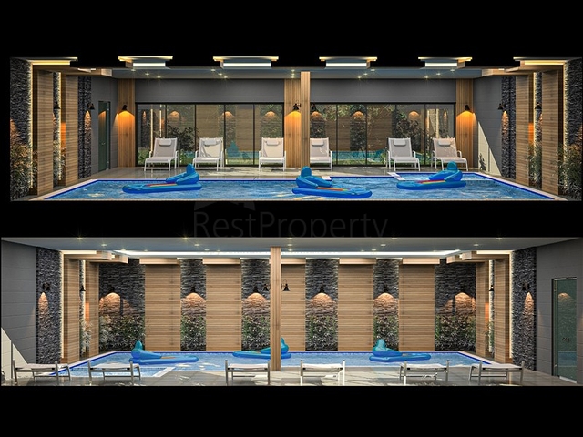 2 + 1 شقة في مجمع جديد مع البنية التحتية للفنادق