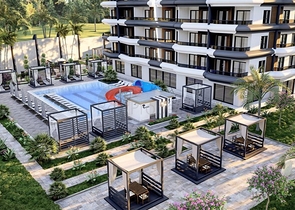2 + 1 شقة في مجمع جديد مع البنية التحتية للفنادق