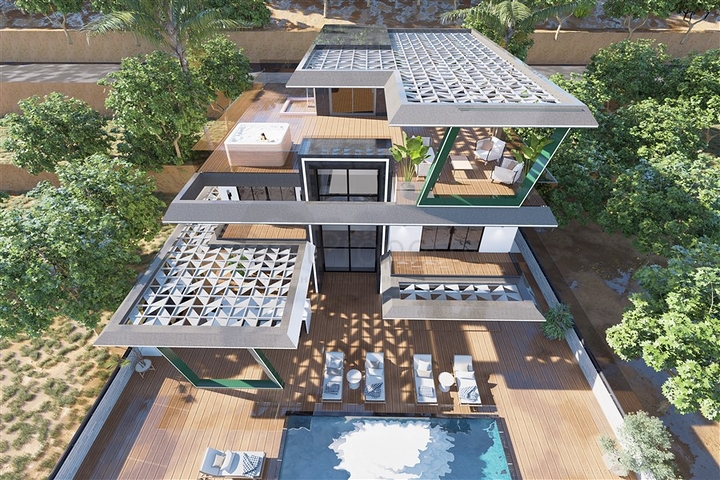 مشروع فريد من فيلا 5 + 1 في منطقة كيستيل