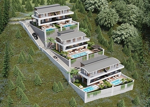 مجمع فلل جديد بإطلالة بانورامية على البحر في منطقة تيبي