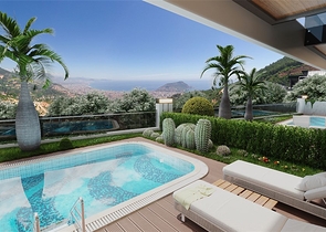 مجمع فلل جديد بإطلالة بانورامية على البحر في منطقة تيبي