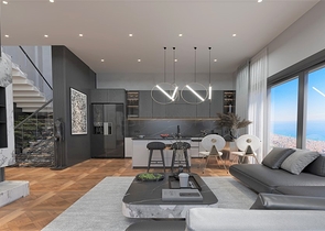 مجمع فلل جديد بإطلالة بانورامية على البحر في منطقة تيبي