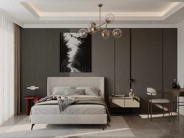 فيلا 3+1 مع جاكوزي على السطح 250 متر من البحر