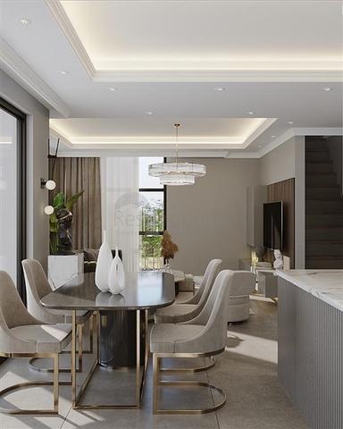 فيلا 3+1 مع جاكوزي على السطح 250 متر من البحر