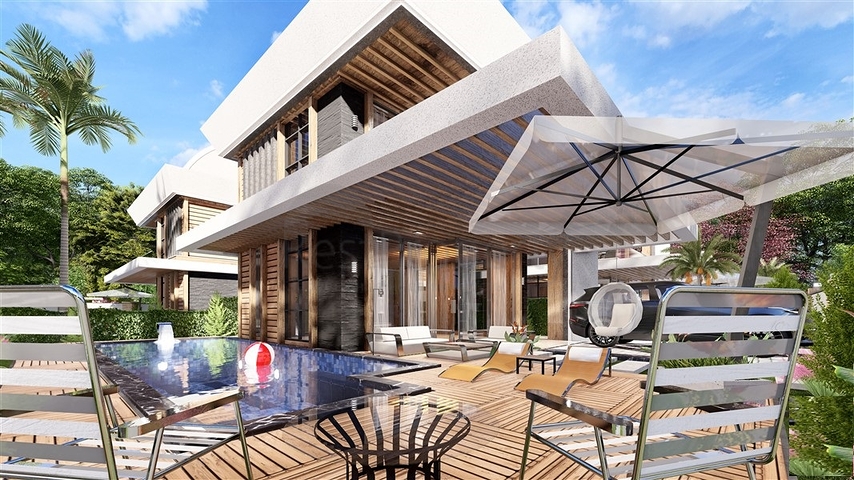 فيلا 3+1 مع جاكوزي على السطح 250 متر من البحر