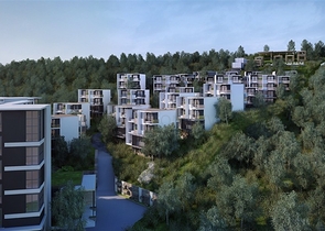 عمارات حديثة مع مناظر خلابة لبحر أندامان