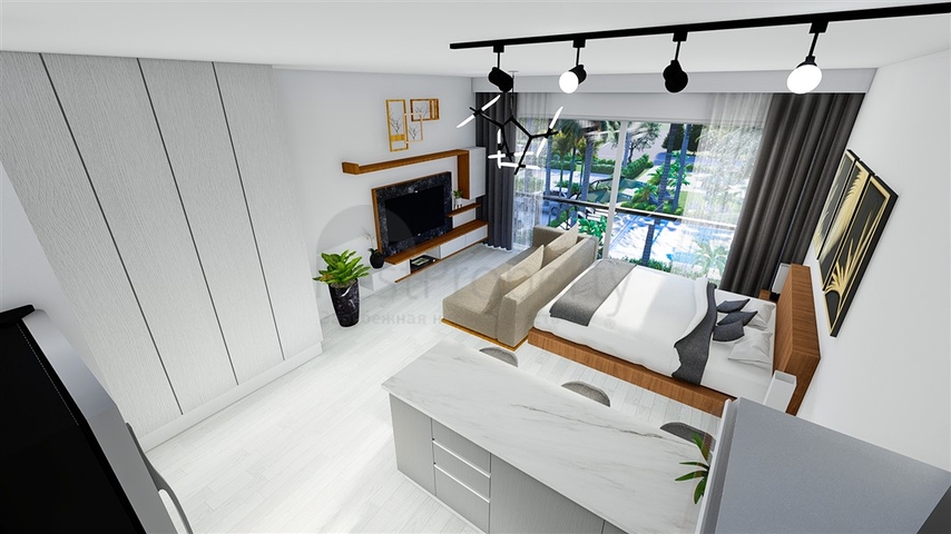 مجمع منخفض الارتفاع على بعد 600 متر من الشاطئ في منطقة إسكيلي