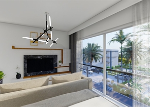 مجمع منخفض الارتفاع على بعد 600 متر من الشاطئ في منطقة إسكيلي