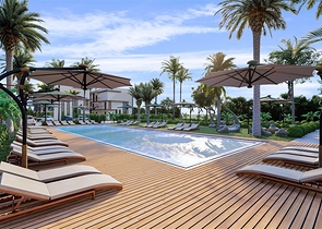 مجمع منخفض الارتفاع على بعد 600 متر من الشاطئ في منطقة إسكيلي