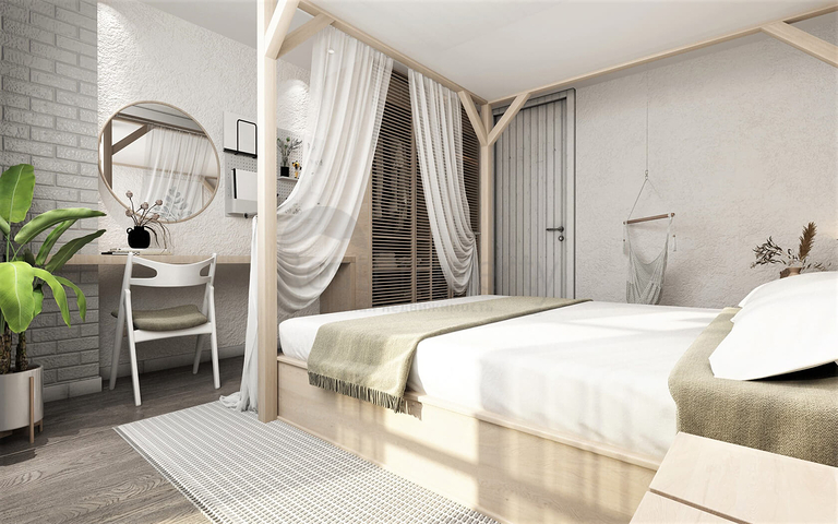 مساكن تطل على البحر ، مع طبيعة مذهلة بعيدا عن ضجيج المدينة.