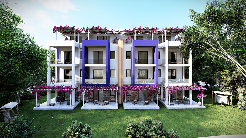 مساكن تطل على البحر ، مع طبيعة مذهلة بعيدا عن ضجيج المدينة.