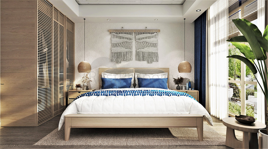 مساكن تطل على البحر ، مع طبيعة مذهلة بعيدا عن ضجيج المدينة.