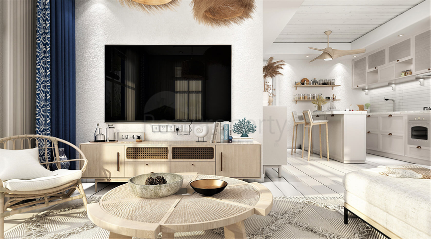 مساكن تطل على البحر ، مع طبيعة مذهلة بعيدا عن ضجيج المدينة.