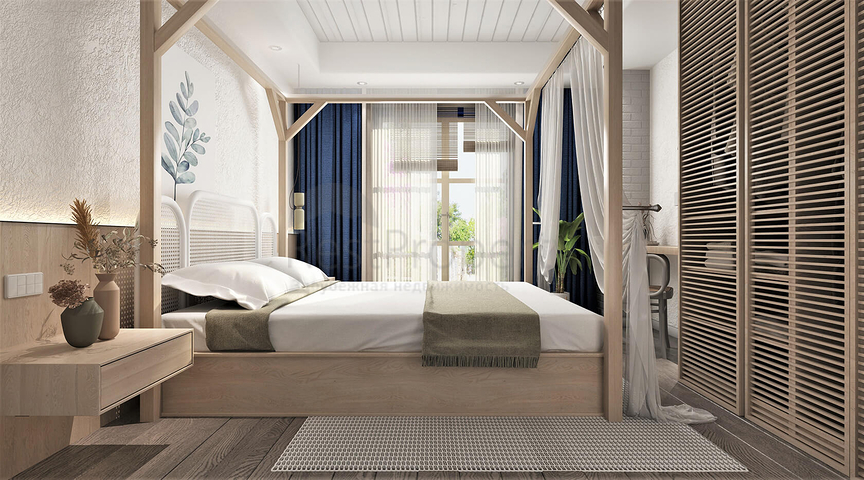 مساكن تطل على البحر ، مع طبيعة مذهلة بعيدا عن ضجيج المدينة.