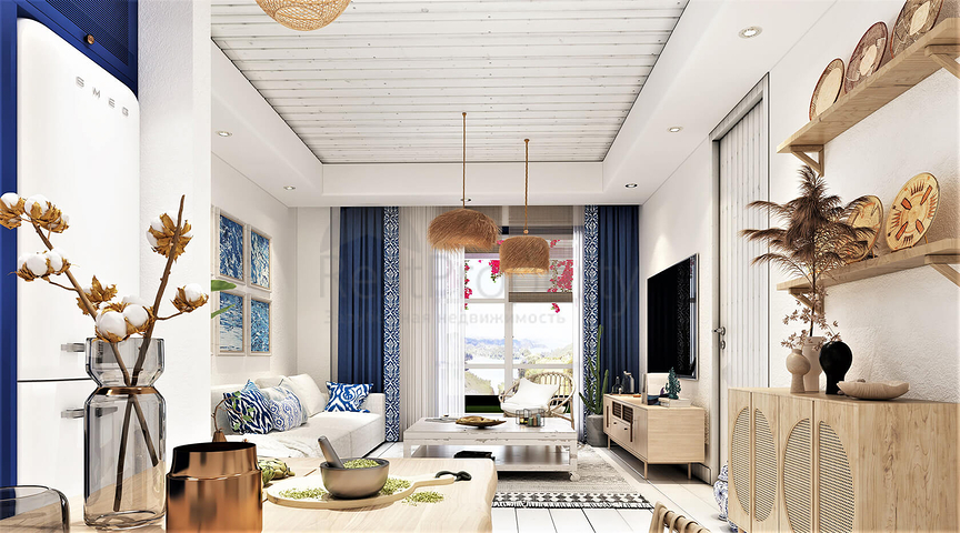 مساكن تطل على البحر ، مع طبيعة مذهلة بعيدا عن ضجيج المدينة.