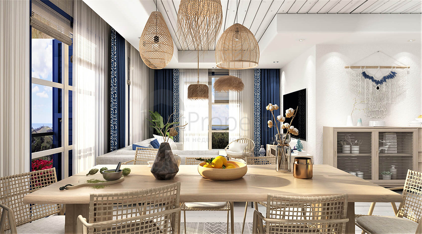 مساكن تطل على البحر ، مع طبيعة مذهلة بعيدا عن ضجيج المدينة.